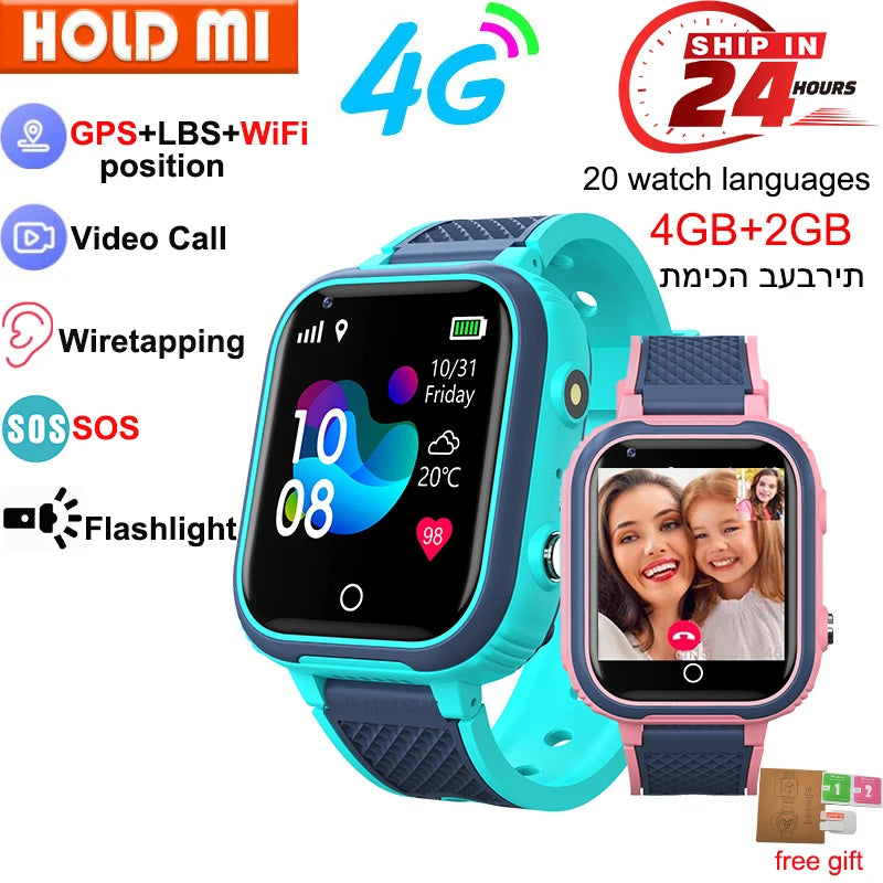 Kids' Smart Video Watch with GPS